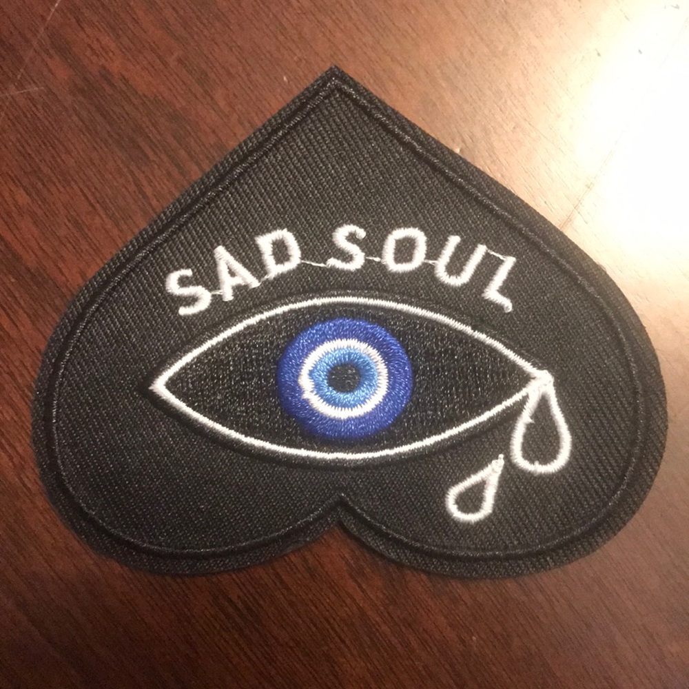 SAd Soul iron on Patch